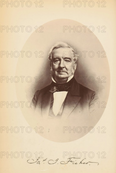 Photo reproduction of a portrait of James Isom Fisher, Yes. I. Fisher, photograph, reproduction,