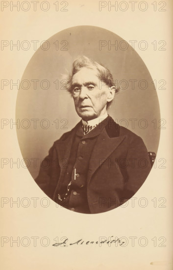 J. Meredith, Portrait of Jonathan Meredith, photograph, page, photographer: Bendann Bros., c. 1866