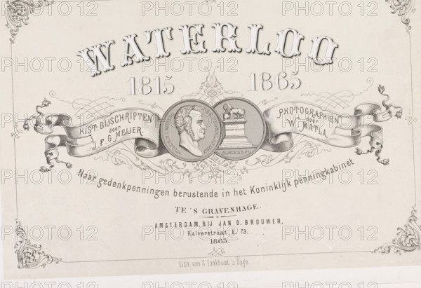 Waterloo 1815-1865: after commemorative medals in the Royal Medal Cabinet, book, photographer: