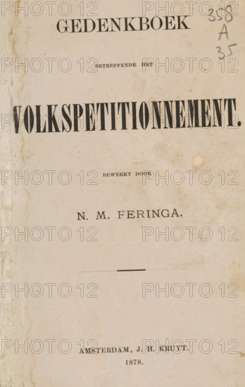 Commemorative book concerning the people's petition, book, date: 'Feb 1996', annotation: '75, -',