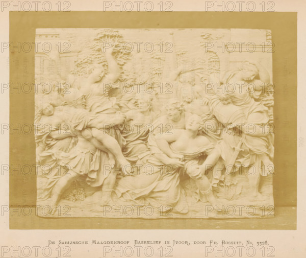 The Rape of the Sabine Women in Ivory, by Fr. Bossuit, Relief depicting the Rape of the Sabine