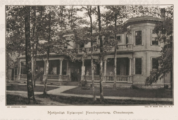 Methodist Episcopal Head-quarters, Chautauqau, View of the headquarters of the Methodist Episcopal