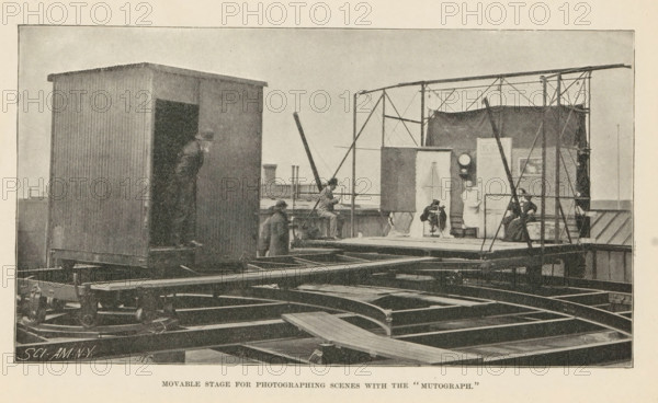Movable Stage for Photographing Scenes with the 'Mutograph', Page, photomechanical print,