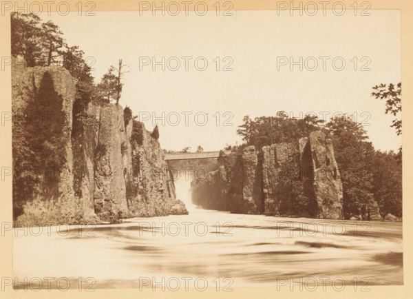 View of the Great Falls of the Passaic River, New Jersey, photograph, page, photographer: J. Reid,
