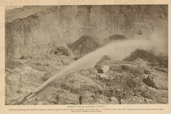 View of Hobson Mine in Placer County, California, Hobson Mine, Placer County, page, photomechanical