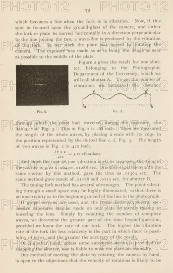 Three views of a falling ball along a ruler, page, photomechanical print, number: 'Fig. 4c, Fig.