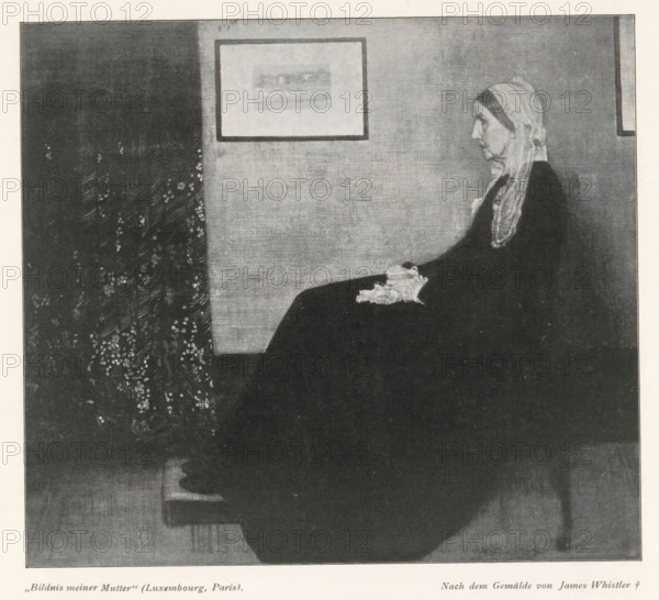 Bildnis meiner Mutter' (Luxembourg, Paris), Reproduction of Whistler's Mother by James Abbott