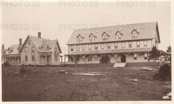 View of Samoset House on Mouse Island, Maine, Samoset House, Mouse Island, page, photomechanical
