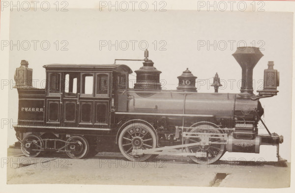 American steam locomotive, photograph, page, United States of America, c. 1871 - in or before 1881,