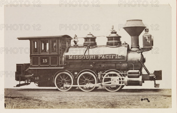American steam locomotive, photograph, page, United States of America, c. 1871 - in or before 1881,