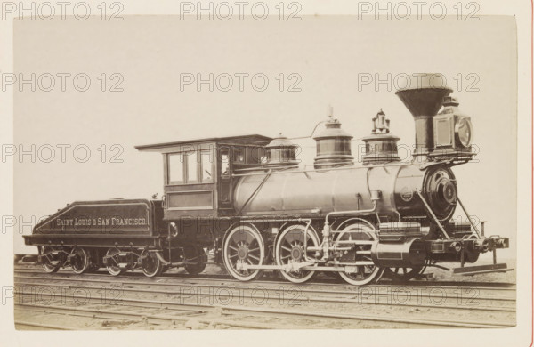 American steam locomotive, photograph, page, United States of America, c. 1871 - in or before 1881,