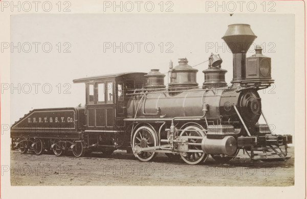 American steam locomotive, photograph, page, United States of America, c. 1871 - in or before 1881,