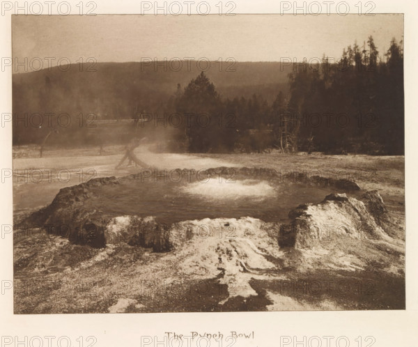 The Punch Bowl, page, photomechanical print, photographer: Frank Jay Haynes, Yellowstone National