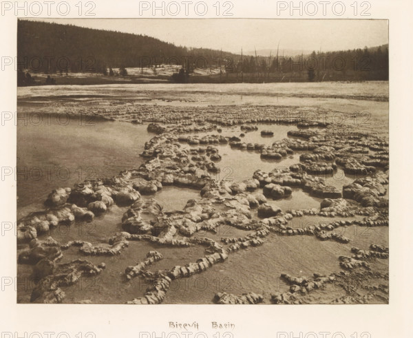 Biscuit Basin, page, photomechanical print, photographer: Frank Jay Haynes, Yellowstone National