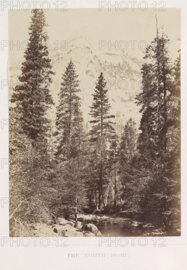 View of the North Dome in the Yosemite Valley, The North Dome, photograph, page, number: 'XIII.',