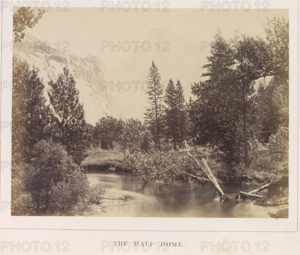 View of the Half Dome in the Yosemite Valley, The Half Dome, photograph, page, number: 'XIV.',