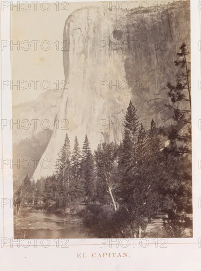 El Capitan, View of El Capitan in the Yosemite Valley, photograph, page, number: 'III.',
