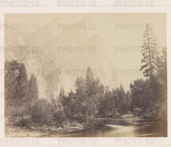 The Three Brothers, View of the Three Brothers mountain formation in the Yosemite Valley,