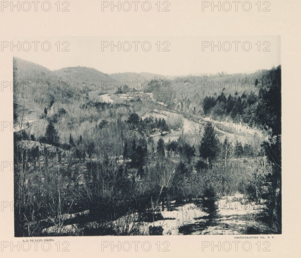 Site of proposed Quaker Bridge Dam and reservoir, page, photomechanical print, photographer: P. de