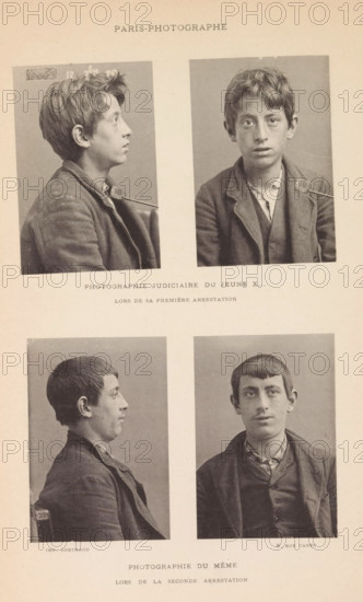 Portraits of a young criminal, made after his first and after his second arrest, page,