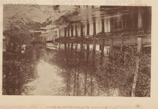 Les Bords de l'Epte, a Gisors, Bank of the river Epte near Gisors, France, page, photomechanical