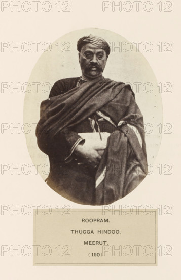 Portrait of Roopram from Meerut, Uttar Pradesh, India, photograph, page, inscription: 'ROOPRAM.,