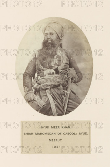 Portrait of Meer Khan from Meerut, Uttar Pradesh, India, photograph, page, number: '(154)',