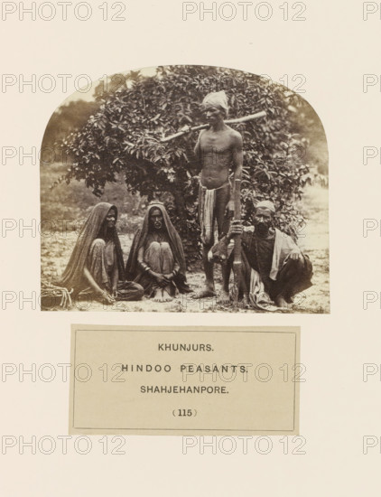 Four people from the Kanjar tribe of Shahjahanpur, Uttar Pradesh, India, photograph, page, number: