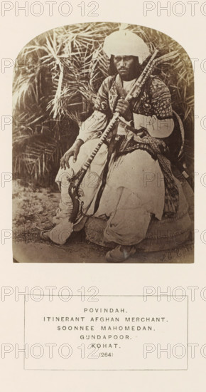 Portrait of an unknown nomadic trader from the Powindah tribe of Kohat, Khyber-Pakhtunkhwa,