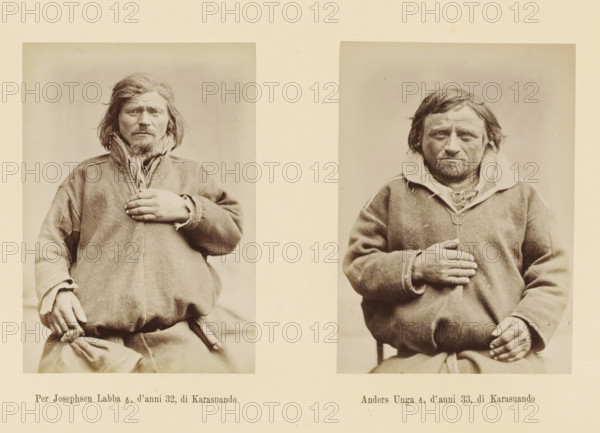 Two portraits of Per Josephsen Labba and Anders Unga, Anders Unga ?, d' anni 33, di Karasuando, Per