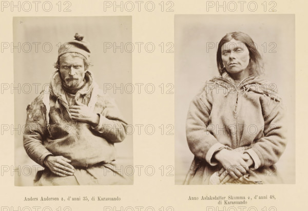 Two portraits of Anders Andersen and Anna Aslaksdatter Skumma, Anna Aslaksdatter Skumma ?, d' anni