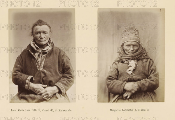 Margarite Larsdatter ?, d' anni 55, Two portraits of Anna Maria Lars Bilto and Margarite