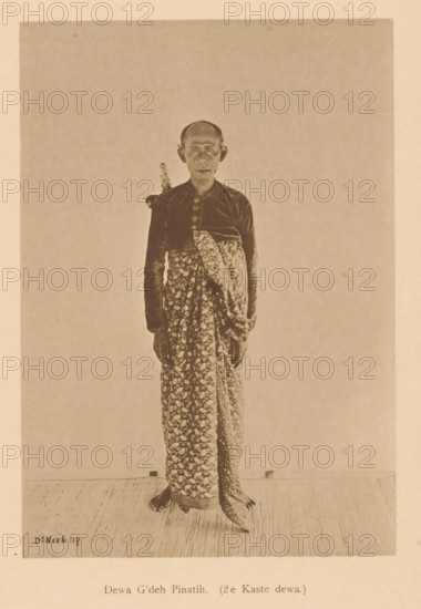 Portrait of Dewa G'deh Pinatih, Dewa G'deh Pinatih (2nd Caste dewa), page, photomechanical print,