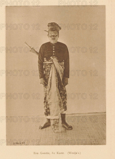 A Goestie, 3rd Caste. (Wesija's), Portrait of an unknown man, page, photomechanical print, maker: