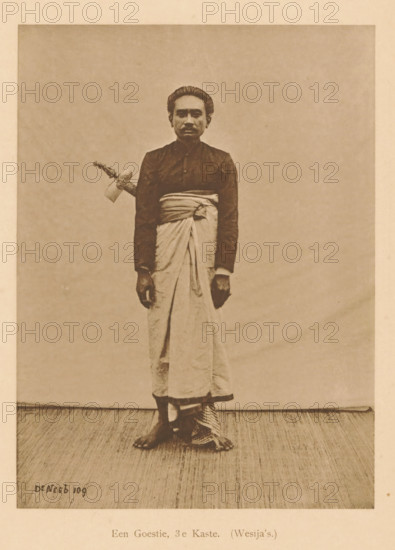 Portrait of an unknown man, A Goestie, 3rd Caste. (Wesija's), page, photomechanical print, maker: