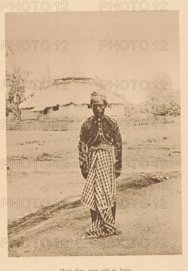 Mami Sim, our guide to Praja, Portrait of Mami Sim, page, photomechanical print, maker: Christiaan
