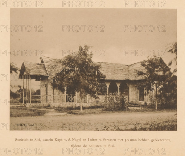 View of a society in Sisi, Society in Sisi, in which Capt. vd Nagel and Luitnt. v. Streets with 50