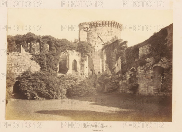 Bothwell Castle (interior), View of Bothwell Castle, photograph, page, South Lanarkshire, c. 1862 -