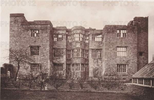 View of the New Hall in Pontefract, Remains of New Hall. March 31st 1885., page, photomechanical