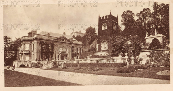 Widcombe Church and Widcombe House, Bath, View of Widcombe Church and Widcombe House in Bath, page,