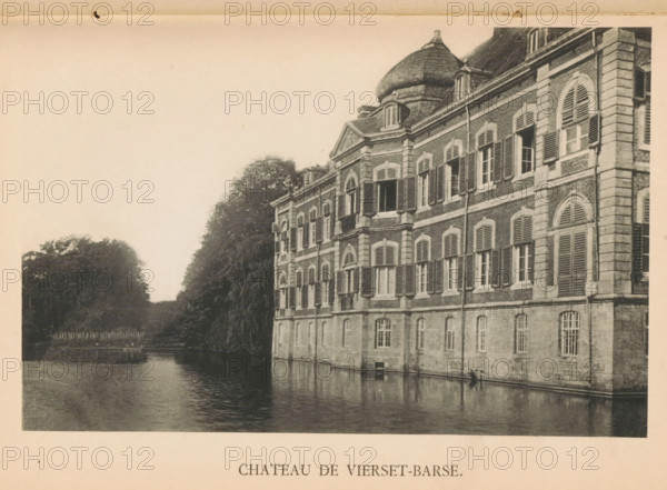 Chateau de Vierset-Barse, View of Château de Vierset, page, photomechanical print, photographer: