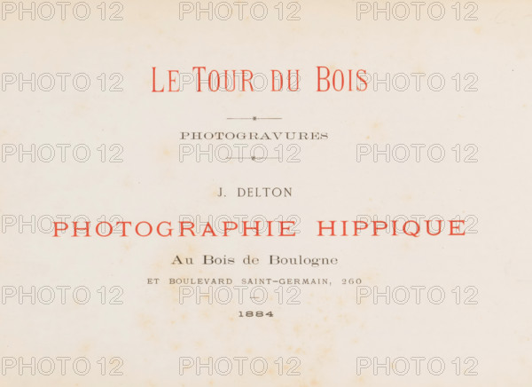 Le tour du bois photogravures, book, photographer: Jean Delton, 1884, textile materials,