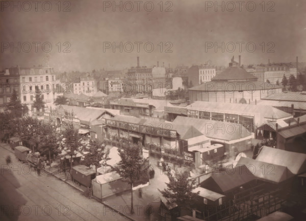 Lille, Vue de la Place de la République pendant la Foire, View of Place de la République in Lille
