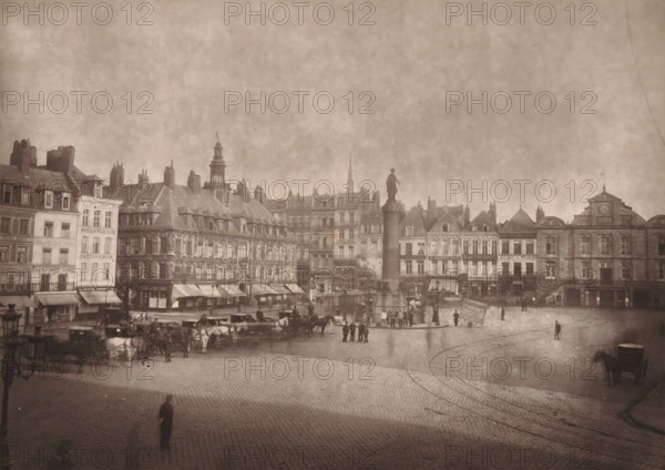 Vue du Monument Commémoratif, de la Défense de Lille en 1792, View of the column La Colonne de la