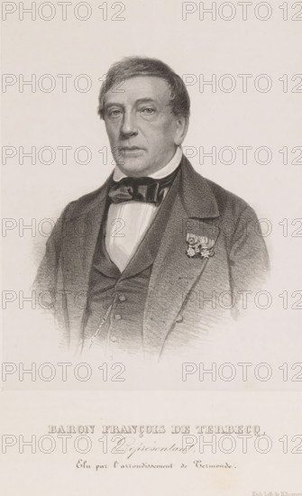 Reproduction of a photograph of a portrait of François van den Broucke de Terbecq, Baron François