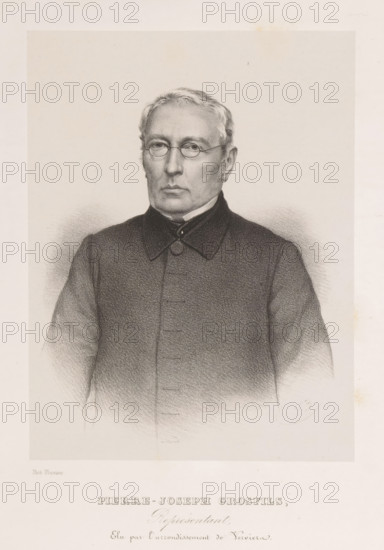 Pierre-Joseph Grosfils, Reproduction of a photograph of a portrait of Pierre Grosfils-Gérard,