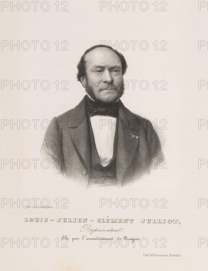 Reproduction of a photograph of a portrait of Louis Julliot, Louis-Julien-Clément Julliot, print,