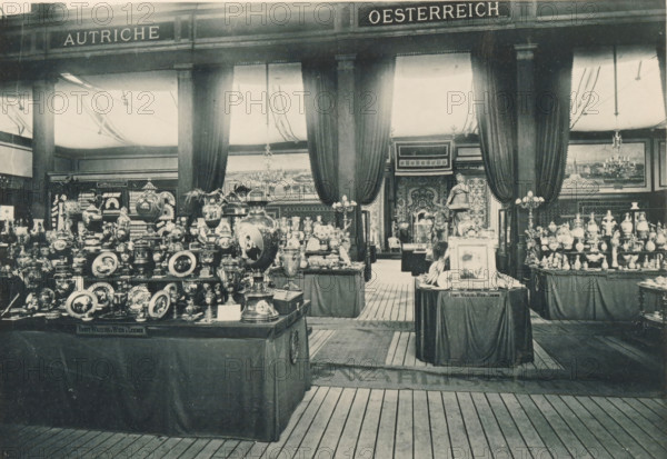 View of the Austrian part of the Antwerp World Exhibition in 1894, Section Autrichienne, Exposition