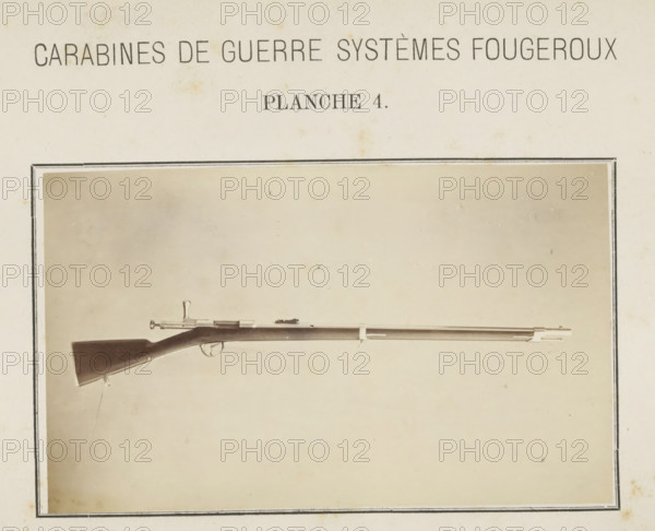 Rifle, photograph, page, number: 'Planche 4.', inscription: 'Carabines de guerres systèmes