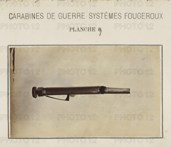 Pal of a rifle, photograph, page, number: 'Planche 9.', inscription: 'Carabines de guerres systèmes
